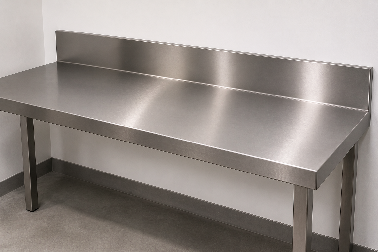 SS Bench Top with Splashback